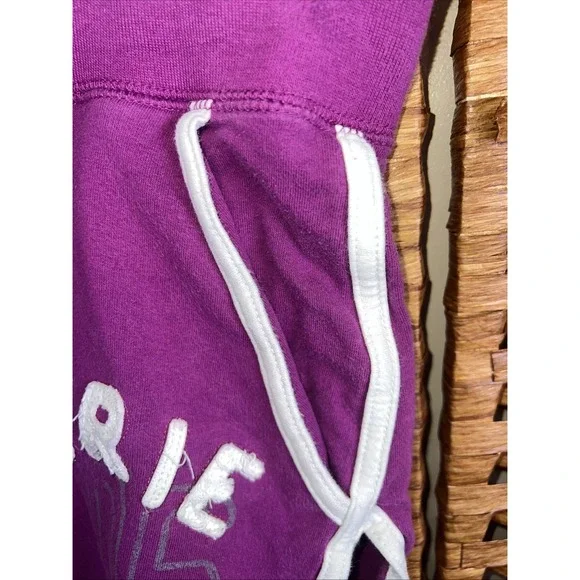 Vintage Aerie Juniors Size Lg Sweat Athletic Shortie Purple Shorts - Picture 4 of 7